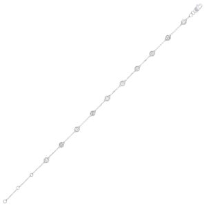 14K WG 3/4 ct. tw. Diamond by the yard Bracelet