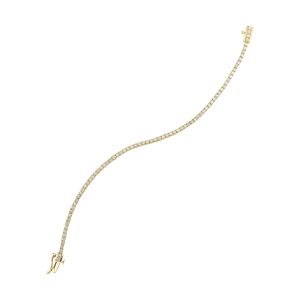 14K YG 2 ct. tw. Diamond Four Prong Tennis Bracelet