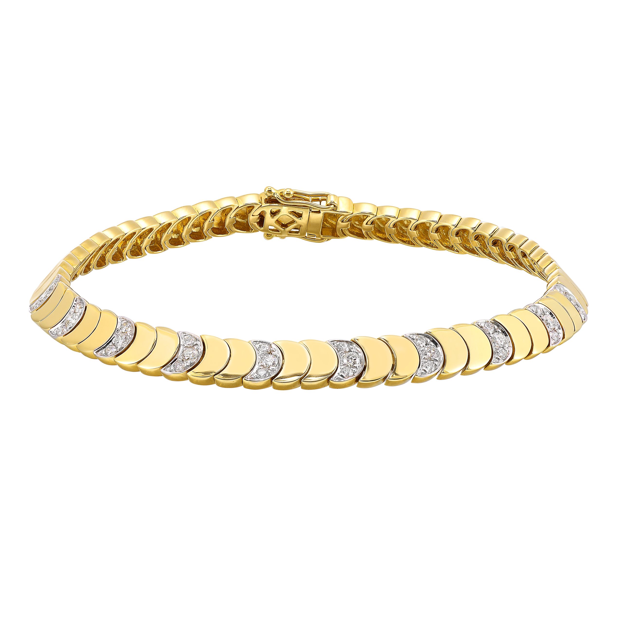 14K YG 1/2 ct. tw. Diamond Fashion Bracelet
