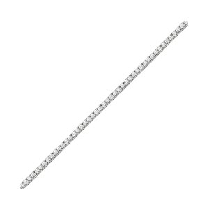 14K WG 16 3/4 ct. tw. Diamond Four Prong Tennis Bracelet