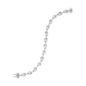 Silver 1/2 ct. tw. Diamond Interlink Bracelet