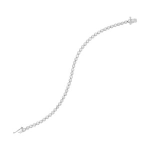 14K WG 2 ct. tw. Diamond Four prong Tennis Bracelet
