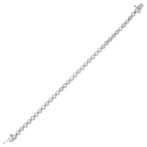 14K WG 5 ct. tw. Diamond Four prong Tennis Bracelet
