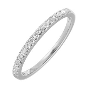14K WG 1/5 ct. tw. Diamond Wedding Band