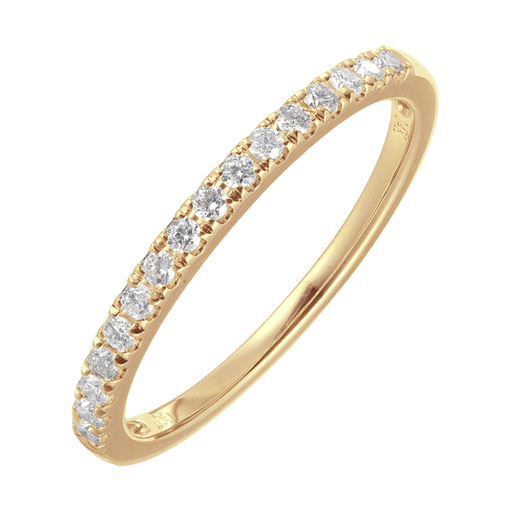 14K YG 1/5 ct. tw. Diamond Wedding Band