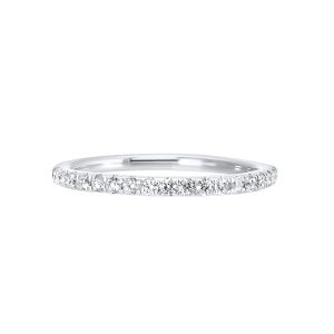 14K WG 1/4 ct. tw. Diamond Split Prong Wedding Band