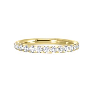 14K YG 1/2 ct. tw. Diamond Split Prong Wedding Band