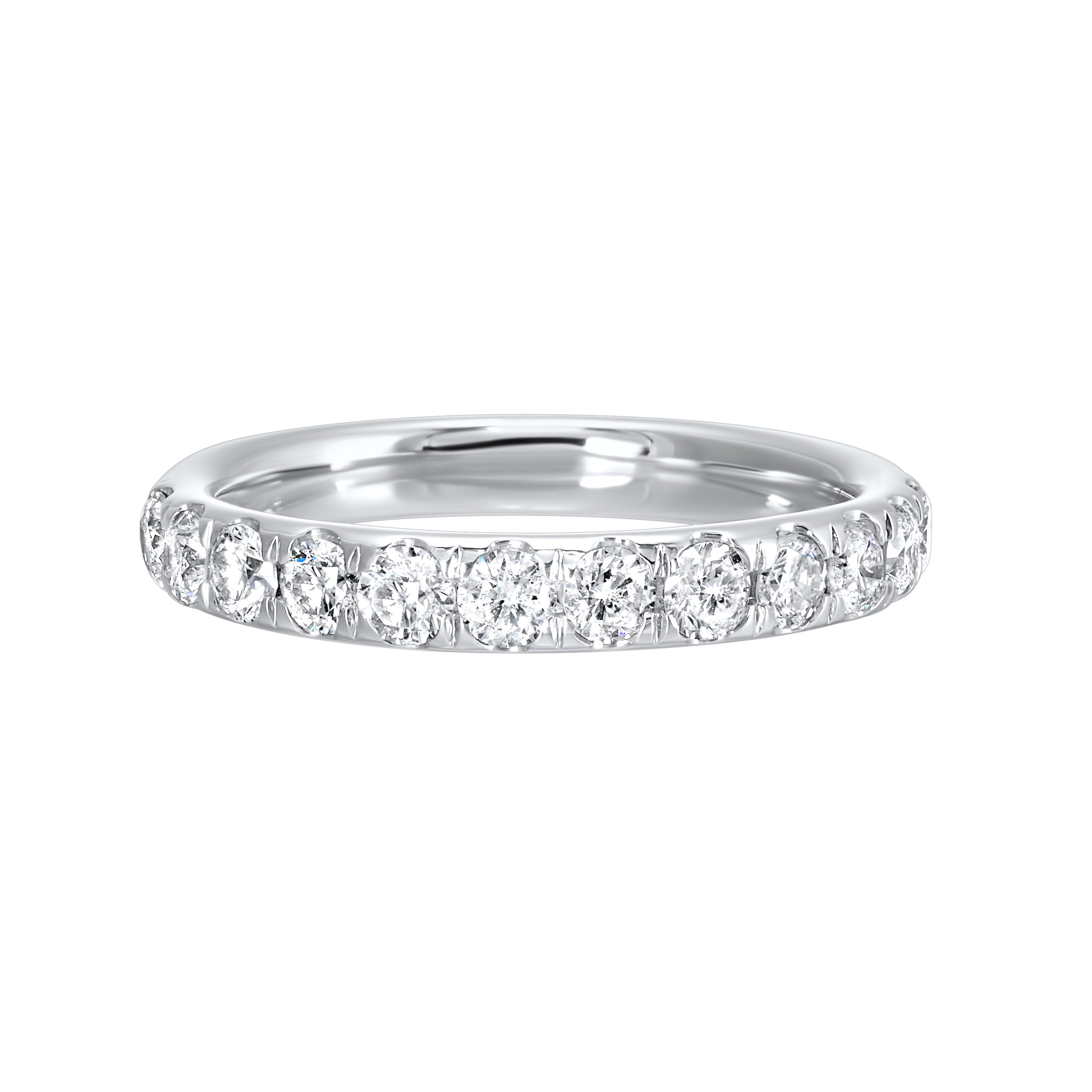 14K WG 3/4 ct. tw. Diamond Wedding Band