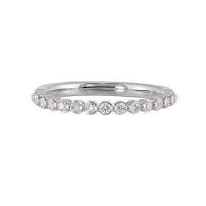 14K WG 1/4 ct. tw. Diamond Wedding Band