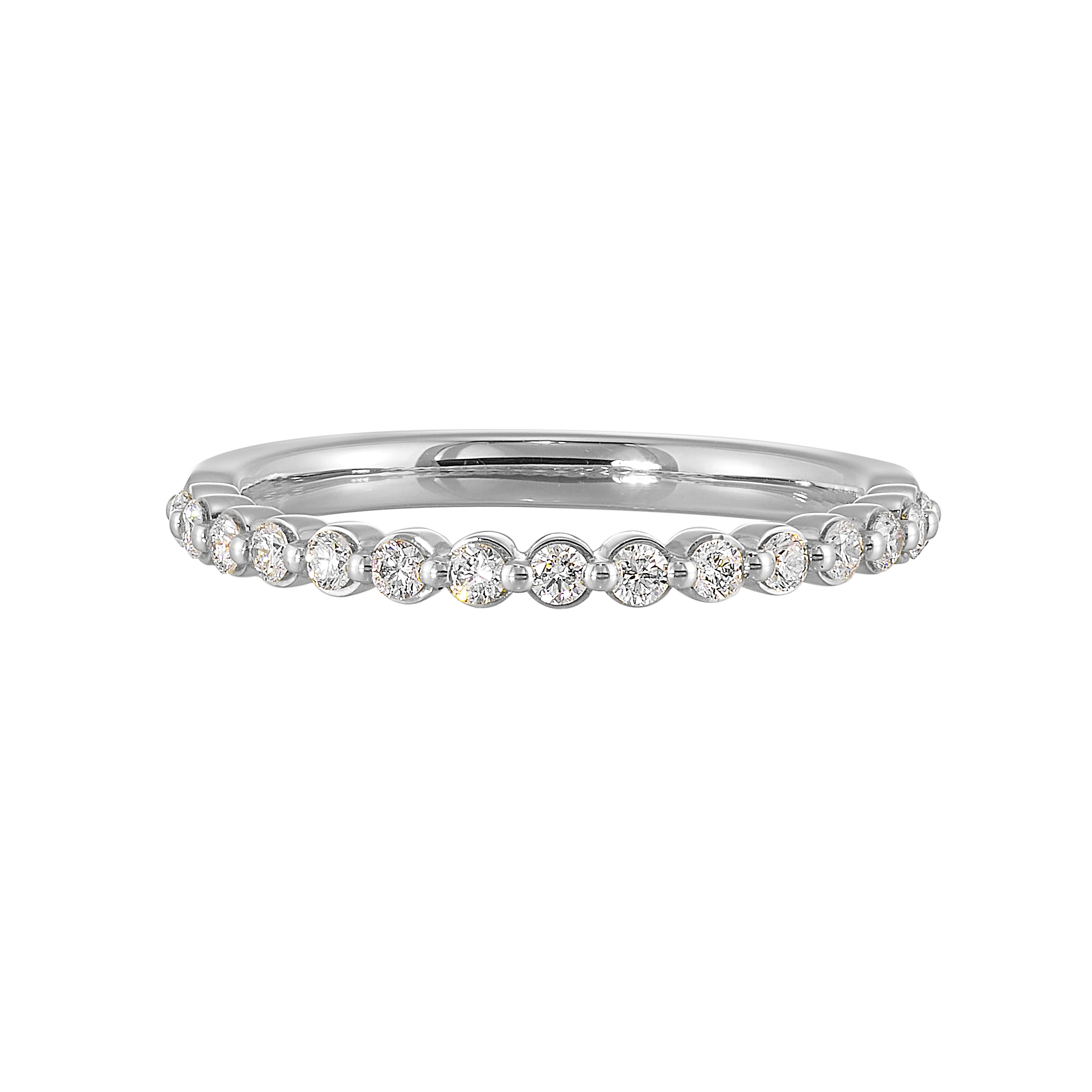 14K WG 1/4 ct. tw. Diamond Wedding Band