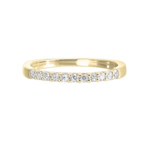 14K YG 1/4 ct. tw. Diamond Eleven Stone Anniversary Wedding Band