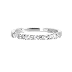 14K WG 1/3 ct. tw. Diamond Eleven Stone Anniversary Wedding Band
