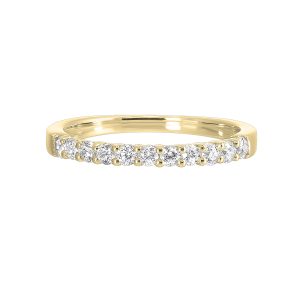 14K YG 1/3 ct. tw. Diamond Eleven Stone Anniversary Wedding Band