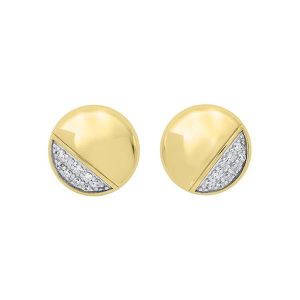 10K YG 1/6 ct. tw. Diamond Stud Earring