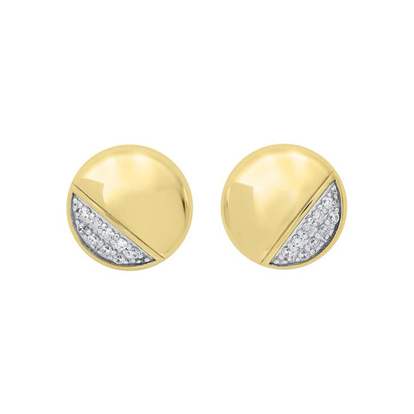 10K YG 1/6 ct. tw. Diamond Stud Earring