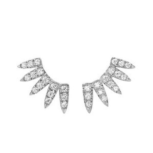 14K WG 1/2 ct. tw. Diamond Fashion Stud Earring