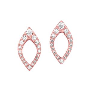 14K RG 1/4 ct. tw. Diamond Stud Earring