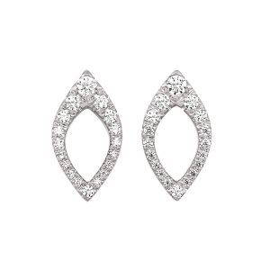 14K WG 1/4 ct. tw. Diamond Stud Earring