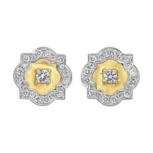 14K YG 1/2 ct. tw. Diamond Stud Earring
