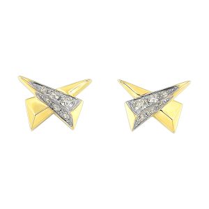 14K YG 1/7 ct. tw. Diamond Fashion Stud Earring