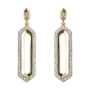 14K YG 1/5 ct. tw. Diamond Dangle Fashion Earring