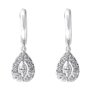 14K WG 5/8 ct. tw. Diamond Drop Dangle Earring