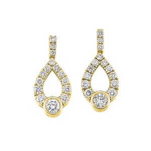 14K YG 1/4 ct. tw. Diamond Fashion Earring