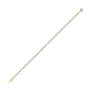 14K YG 5 ct. tw. Diamond Three Prong Tennis Bracelet
