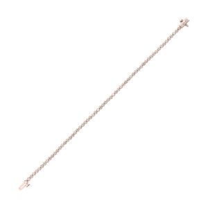 14K RG 2 ct. tw. Diamond Three Prong Tennis Bracelet