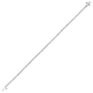 14K WG 2 ct. tw. Diamond Three Prong Tennis Bracelet
