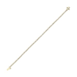 14K YG 2 ct. tw. Diamond Three Prong Tennis Bracelet