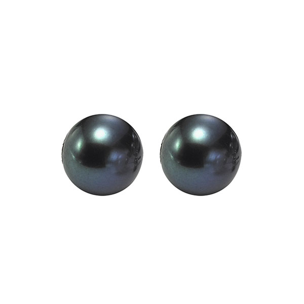 Silver 9.5mm Pearl Stud Earring
