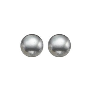 Silver 9.5mm Pearl Stud Earring