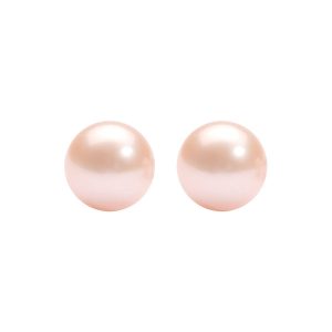Silver 10.5mm Pearl Stud Earring