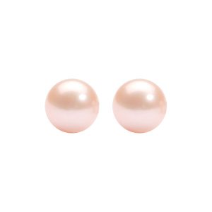 Silver 9.5mm Pearl Stud Earring