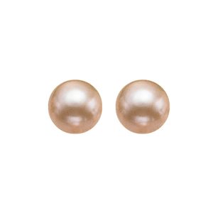 Silver 9.5mm Pearl Stud Earring