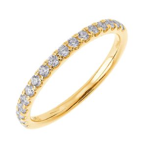 89 Facet 14K YG 1/3 ct. tw. Diamond Split Prong Wedding Band