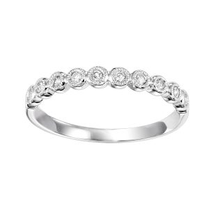 10K WG 1/10 ct. tw. Diamond Stackable Ring