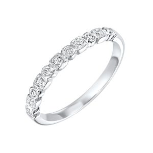 10K WG 1/8 ct. tw. Diamond Stackable Ring