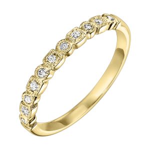 10K YG 1/8 ct. tw. Diamond Stackable Ring