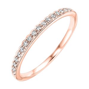10K RG 1/8 ct. tw. Diamond Stackable Ring