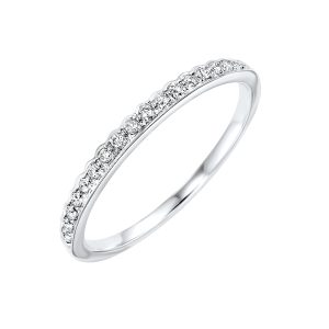 10K WG 1/8 ct. tw. Diamond Stackable Ring