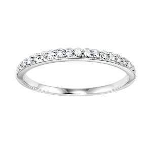14K WG 1/8 ct. tw. Diamond Stackable Ring