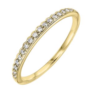 14K YG 1/8 ct. tw. Diamond Stackable Ring