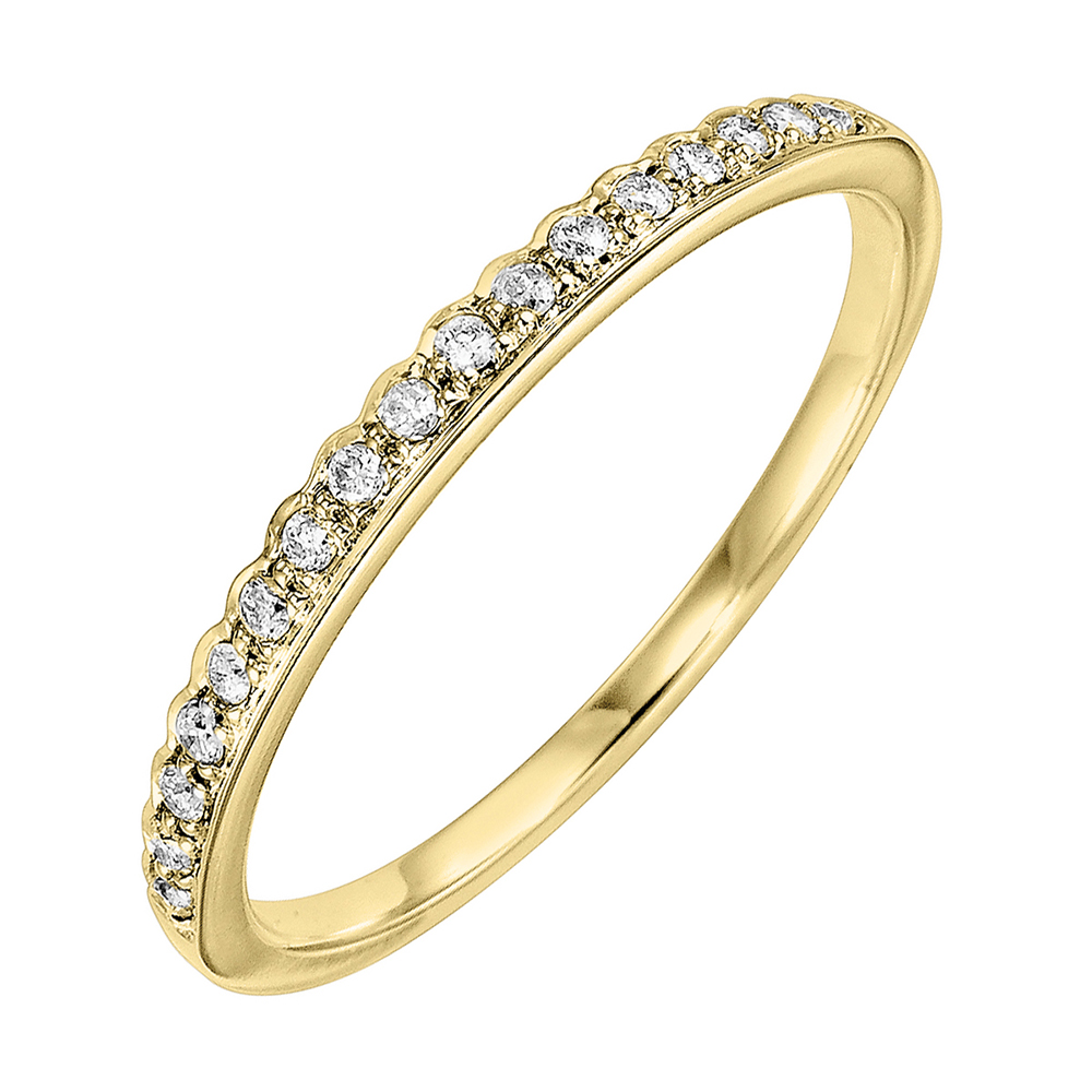 14K YG 1/8 ct. tw. Diamond Stackable Ring