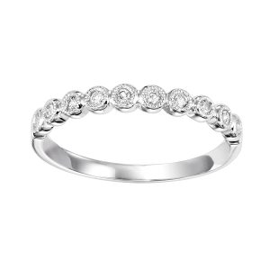 14K WG 1/10 ct. tw. Diamond Stackable Ring