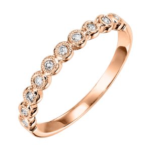 14K RG 1/10 ct. tw. Diamond Stackable Ring