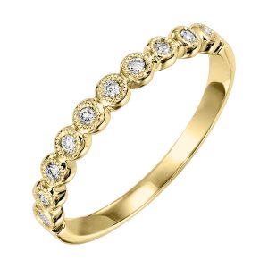 14K YG 1/10 ct. tw. Diamond Stackable Ring