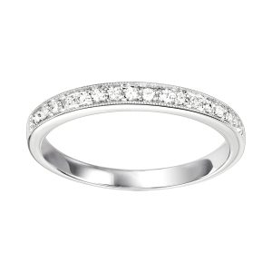 14K WG 1/8 ct. tw. Diamond Stackable Ring