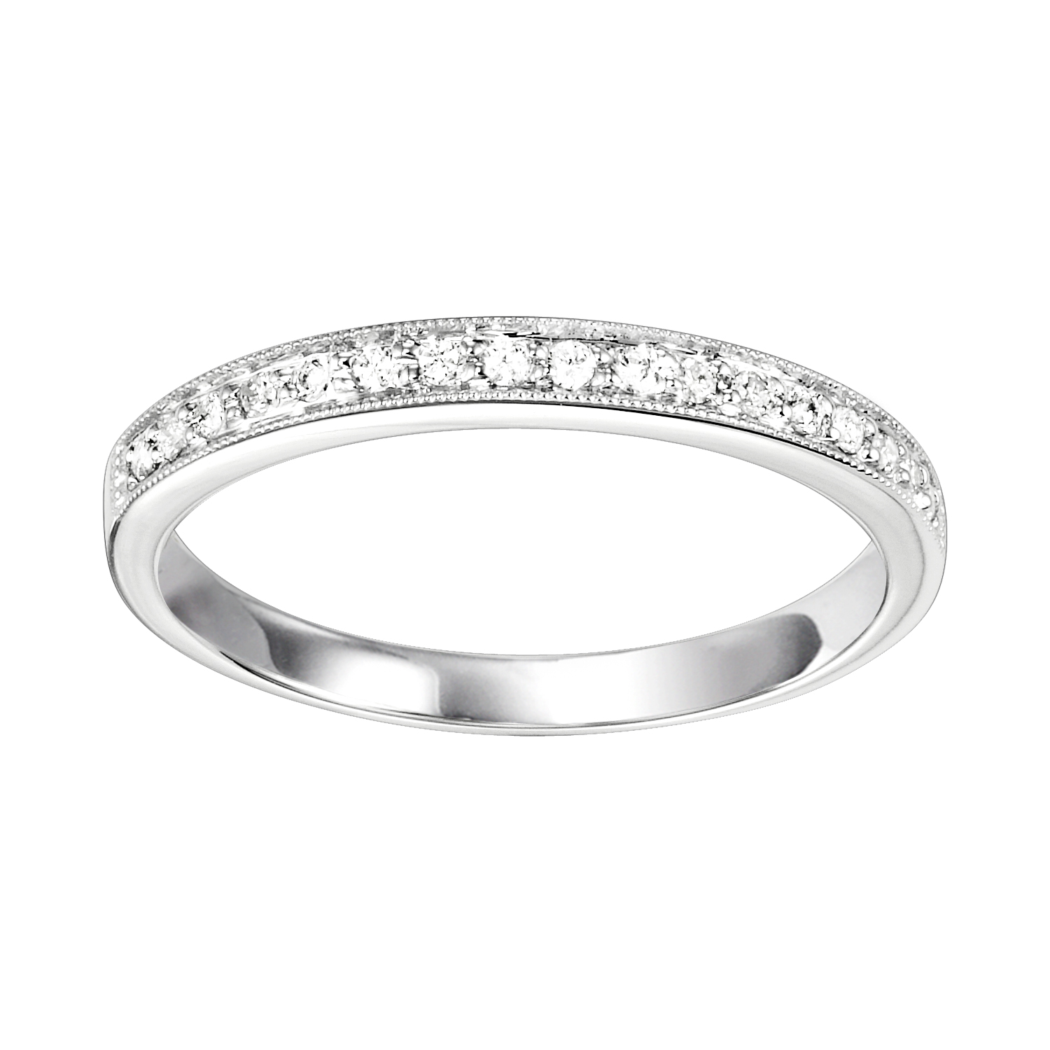 14K WG 1/8 ct. tw. Diamond Stackable Ring